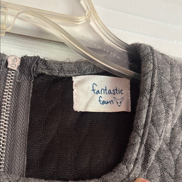 Fantastic Fawn Long Sleeve Thick Knit Gray Mini Dress Size M - Picture 2 of 7